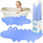 BocioLand Protiskluzová podložka do vany Krokodýl 33x90 cm, modrá – Zboží Dáma