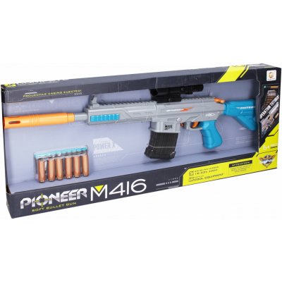 WIKY Puška Pioneer M416 s pěnovými náboji a patronami 71 cm – Hledejceny.cz