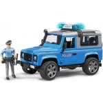 Bruder 2597 Policejní Land Rover Defender s figurkou policisty a majákem – Hledejceny.cz