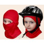 Dětská bavlněná kukla pod helmu Červená – Zboží Mobilmania