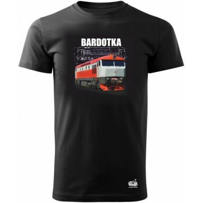 Lokomotiva Bardotka (T478-1008) funkční tričko černá – Zboží Mobilmania