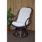 houpací křeslo Ratanové Swivel houpací EASY B bílá – Sleviste.cz