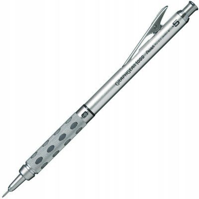 Pentel GraphGear 1000 PG1015 0,5mm stříbrno-černá – Zboží Mobilmania