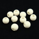 Pro Háčkování Plastový korálek lesklý Ø 10x12 mm krémový - 10 ks – Hledejceny.cz