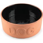 TOMMI Hliněná Miska Dog s černou lazurou 7,5 x 20,5 cm – Hledejceny.cz