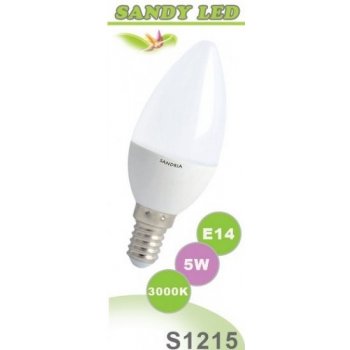 Sandria S1215 LED žárovka E14 5W Teplá bílá