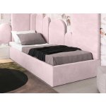 AMI Nábytek Velvet Kids Line Box s roštem a úložným prostorem růžová – Zboží Dáma