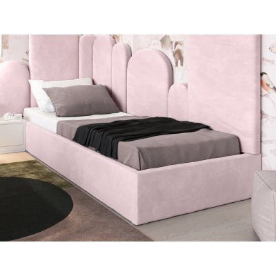 AMI Nábytek Velvet Kids Line Box s roštem a úložným prostorem růžová – Zboží Dáma