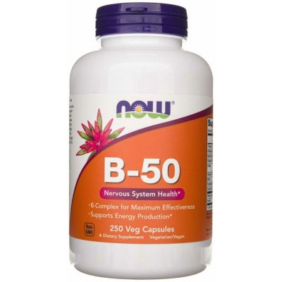 Now Foods B-50 Vitamín B Complex 250 veg kapslí – Hledejceny.cz