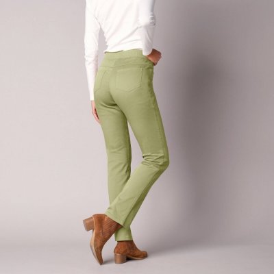 Pohodlné 3/4 kalhoty s pružným pasem lipová – Sleviste.cz