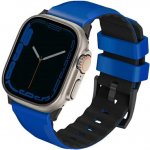 UNIQ Linus Apple Watch Series 1/2/3/4/5/6/7/8/SE/SE2/Ultra 42/44/45/49mm Airosoft Silicone racing blue UNIQ-49MM-LINUSRBLU – Zboží Mobilmania