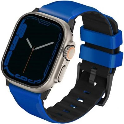 UNIQ Linus Apple Watch Series 1/2/3/4/5/6/7/8/SE/SE2/Ultra 42/44/45/49mm Airosoft Silicone racing blue UNIQ-49MM-LINUSRBLU – Hledejceny.cz