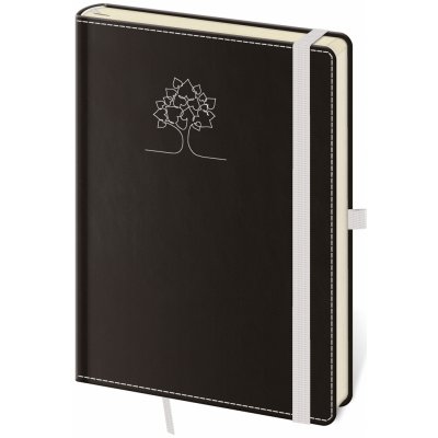Helma 365 Linkovaný zápisník Black White A5 – Zboží Živě