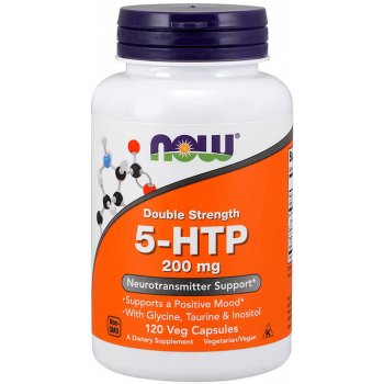 Now Foods 5-HTP, 200 mg, 120 rostlinných kapslí