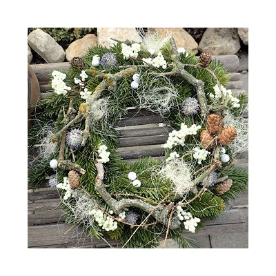 Balkonika Vánoční věnec na dveře lesní 35 cm – Hledejceny.cz