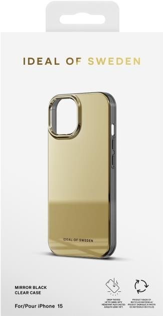 iDeal Of Sweden Ochranný kryt Clear Case iPhone 15 Mirror Gold