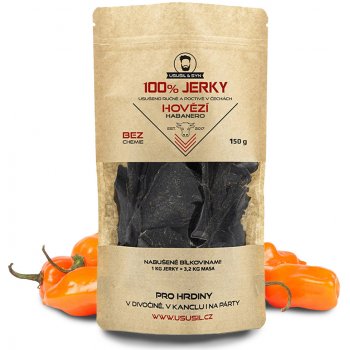 Usušil & Syn Sušené maso 100% JERKY Hovězí Habanero hovězí 150 g