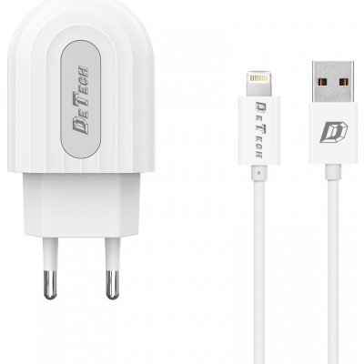 DeTech univerzálny adaptér s lighting káblom 1m - biely 014134 – Zboží Živě