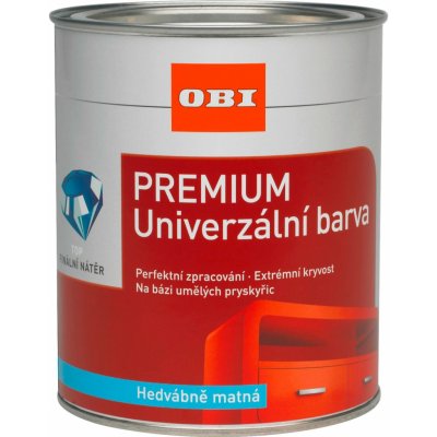 OBI Premium 0,75 l čistě bílá hedvábně matná – Hledejceny.cz