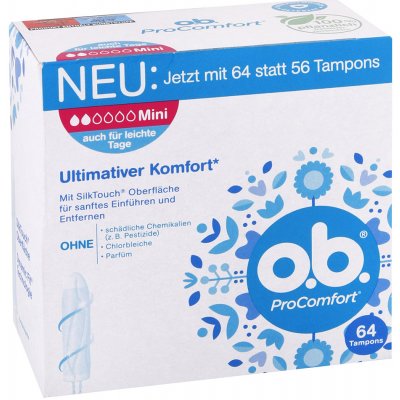 O.B. tampóny ProComfort Mini 64 ks – Hledejceny.cz