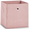 Úložný box Zeller Látkový úložný box 28x28x28 cm rosé