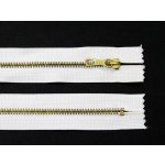 WICO Kovový zip no.3 nerozepínací 20cm bílý (zlaté zoubky) – Hledejceny.cz