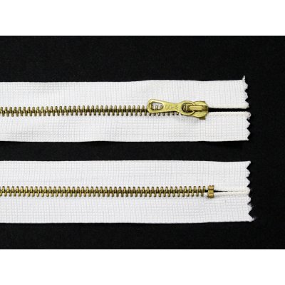 WICO Kovový zip no.3 nerozepínací 20cm bílý (zlaté zoubky) – Hledejceny.cz