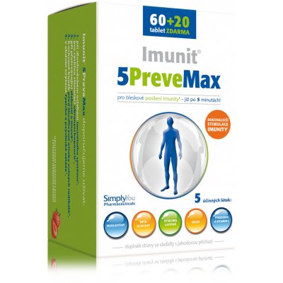 Imunit 5PreveMax tablety nukleotidy a betaglukany 80 tablet – Hledejceny.cz