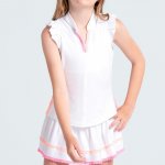 Lucky in Love Lace Frill Tank bílo-růžové – Zbozi.Blesk.cz