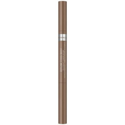 Rimmel London Brow This Way Fill & Sculpt precizní tužka na obočí s kartáčkem 004 Soft Black 0,25 g – Zboží Dáma