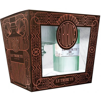 Le Tribute Gin 43% 0,7 l (dárkové balení 1 sklenice) – Zbozi.Blesk.cz