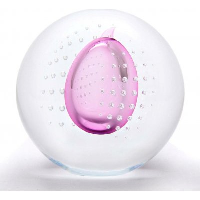 Artcristal Bohemia Skleněné těžítko koule 05, Červený ametyst, 6 cm | České sklo z rodinné sklárny – Zboží Mobilmania