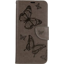 Pouzdro TopQ Samsung A22 knížkové Butterfly šedé