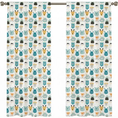 IMPAR Závěsy Baby animals (Rozměr : 140x250, Materiál: Interlock) – Hledejceny.cz