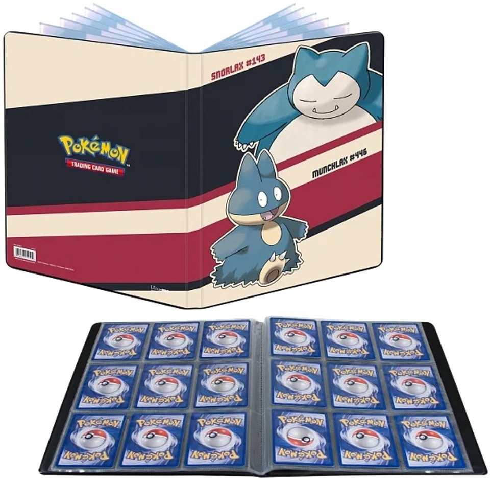 Ultra Pro Pokémon TCG Snorlax & Munchlax A4 album na 180 karet