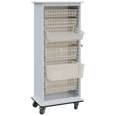 DEXTER 26 ABS vozík boxový, otevřený, 1780x750x520 mm, bílá – Hledejceny.cz