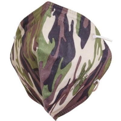 General Public Protection respirátory GPP2 FFP2 NR CE zelené maskování 10 ks – Zbozi.Blesk.cz