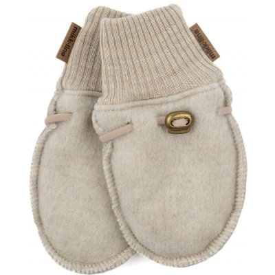 Mikk Line rukavice z merino vlny krémové Melange Offwhite – Hledejceny.cz