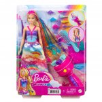 Barbie princezna s barevnými vlasy s nástrojem a doplňky – Hledejceny.cz
