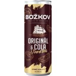 Božkov Original & Cola s limetkou 6% 0,25 l (plech) – Zboží Dáma