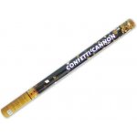 PartyDeco Vystřelovací konfety 80cm metalicky zlaté proužky – Sleviste.cz