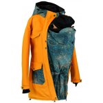 Shara softshellový kabát zimní vsadka se vzorem přední nošení Medová/modro zlatá obloha – Zboží Mobilmania