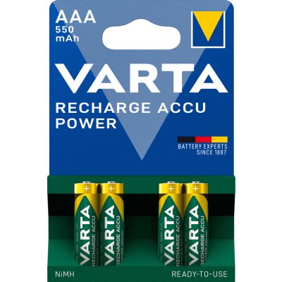 Varta Power AAA 550 mAh 4ks 56743101404 – Zboží Mobilmania