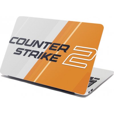 Sablio Samolepka na notebook Counter Strike 2 Oranžová - 29x20 cm
