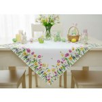 Mybesthome Vzorovaný ubrus na stůl SPRING TULIPS 85x85 cm – Sleviste.cz