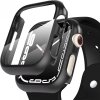 Obal a kryt k chytrým hodinkám COTEetCI polykarbonátové pouzdro s ochranou displeje pro Apple Watch 7 41mm, černá 25002-BK