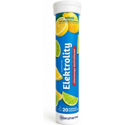 Starpharma Electrolytes 20 šumivých tablet Citron-limetka – Hledejceny.cz