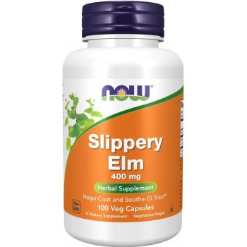 Now Foods Slippery Elm jilm plavý 400 mg 100 kapslí