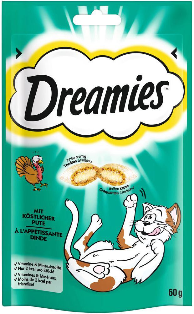Dreamies Cat s krůtou doplňkové 60 g