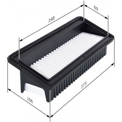 Vzduchový filtr BOSCH F 026 400 128 – Hledejceny.cz